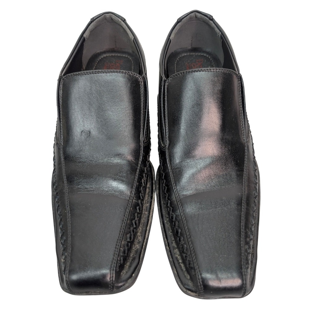 Dexter Memory Foam Comfort Shoes Men's Size 9 Black Loafers Square Toe Formal